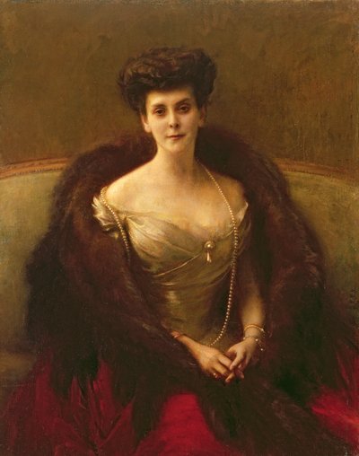 Porträt von Prinzessin O.V. Paley (Gräfin Hohenfelsen), 1902-04 von Pascal Adolphe Jean Dagnan Bouveret