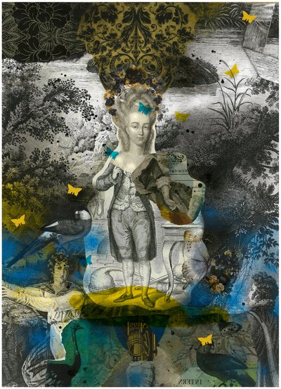 Träumerische Rokoko-Collage von Pascal Bouchet-Spiegel