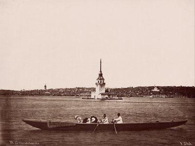 Kız Kulesi, Galata und Fındıklı Wohngebiete von Pascal Sébah