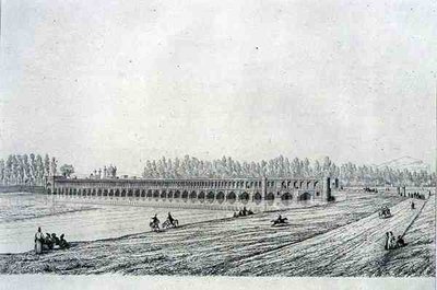 Allah Verdi Khan Brücke, in Isfahan, aus 