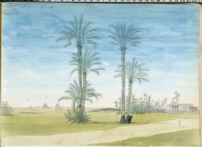 Ägypten: Pyramiden von Gizeh von Pascal Xavier (after) Coste
