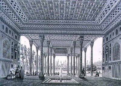 Innenansicht des Spiegelpavillons, Isfahan, Tafel 35 aus 