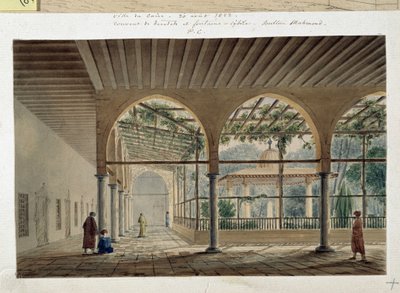 Orientalismus: Derwischkloster und Brunnen von Pascal Xavier (after) Coste