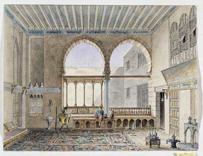 Blick auf das Innere des Sheik Jabarti Palastes von Pascal Xavier (after) Coste
