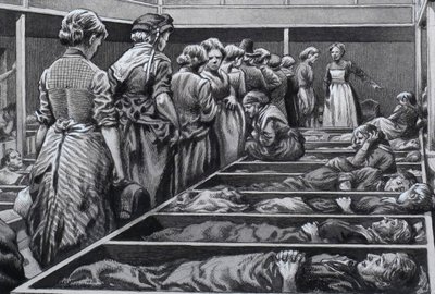 Londoner Mission für obdachlose Frauen von Pat (1907 95) Nicolle