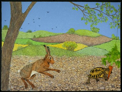 Schildkröte und Hase von Pat Scott