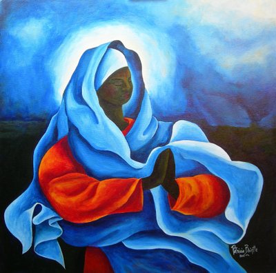 Maria im Sturm, 2011 von Patricia Brintle