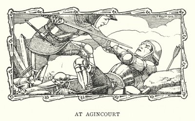Die Schlacht von Agincourt von Patten (after) Wilson