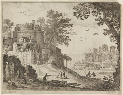 Burg und Hirten von Paul Bril
