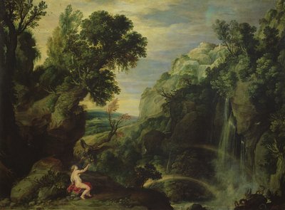 Hebe und der Adler des Jupiter, 1610 von Paul Bril
