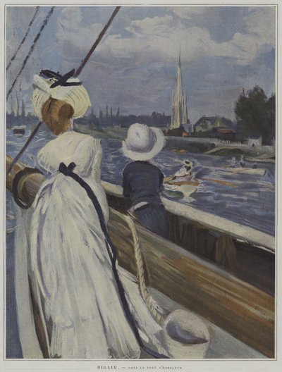 Im Hafen von Harfleur von Paul Cesar Helleu