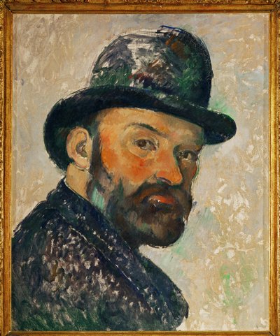 Selbstporträt mit Melone von Paul Cézanne