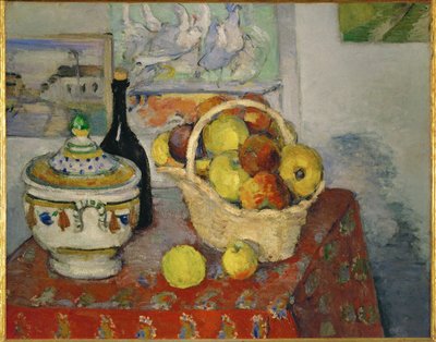 Stillleben mit Suppenschüssel von Paul Cezanne