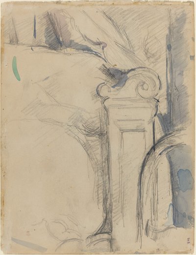 Bettpfosten [verso], ca. 1895 von Paul Cézanne
