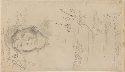 Cézanne - FWN 3005-52b, nach Louis Le Nain Frau mit Haube, 1884–87 von Paul Cézanne