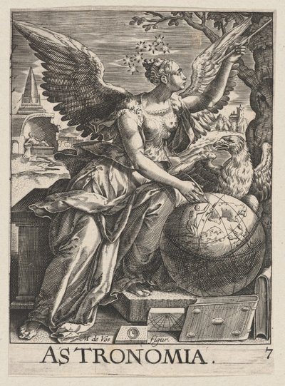 Tafel 7: Astronomia, aus Die sieben freien Künste, ca. 1628-66 von Paul Fürst