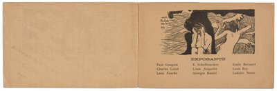 Katalog der Ausstellung von Gemälden der impressionistischen und synthetistischen Gruppe von Paul Gauguin