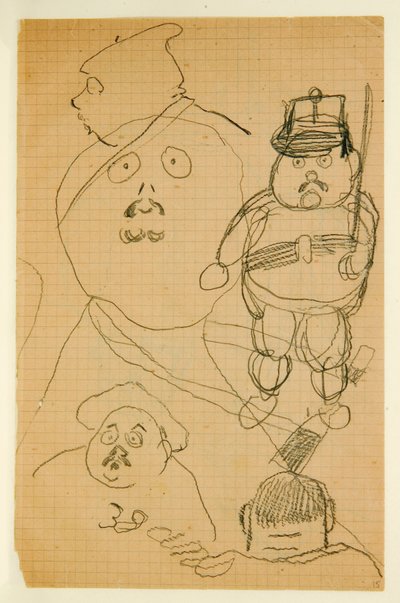 Zeichnung aus einem Album von Zeichnungen für den jungen Jacques Bousquet, 1889-90 von Paul Gauguin