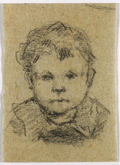 Emil Gauguin als Kind, mit Kragenhemd, ca. 1875-76 von Paul Gauguin