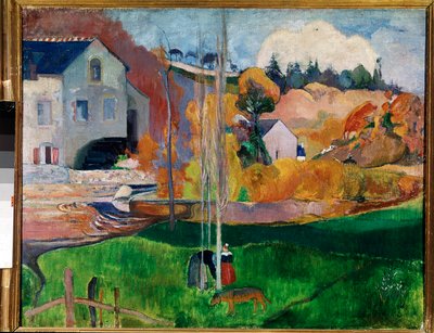 Landschaft in der Bretagne, die Mühle David von Paul Gauguin