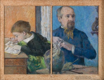 Der Bildhauer Aubé und sein Sohn Emile von Paul Gauguin