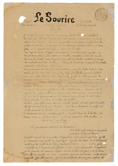 Le sourire: Ernsthafte Zeitschrift, 13. Oktober 1899 von Paul Gauguin
