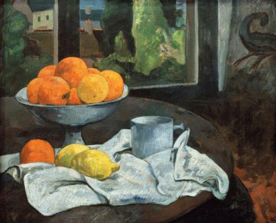 Oranges et citrons avec vue sur Pont–Aven von Paul Gauguin