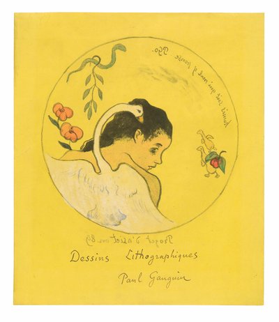 Projet d’assiette (Leda) (Entwurf für einen Teller [Leda]), Frontispiz aus der Volpini Suite von Paul Gauguin