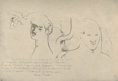 Skizzen aller Art, zufällige Abenteuer meines Stifts und meiner Fantasie, Streufantasien, aber das ist nicht von Paul Gauguin
