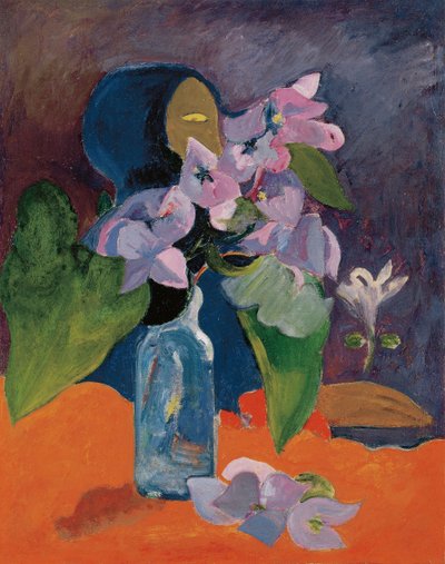 Stillleben mit Blumen und Idol von Gauguin, Paul Eugene Henri von Paul Gauguin