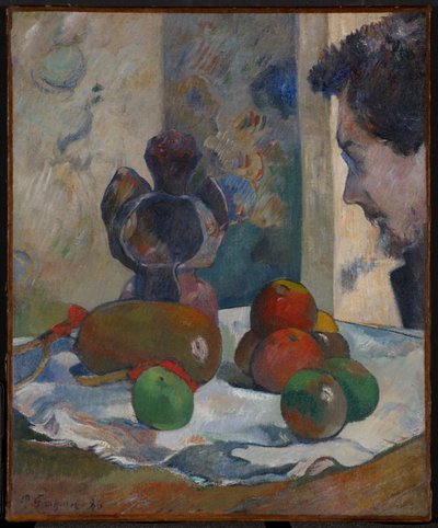 Stillleben mit Profil von Laval von Paul Gauguin