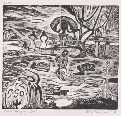 Tahitianische Serie: Opfergaben an einen Gott von Paul Gauguin