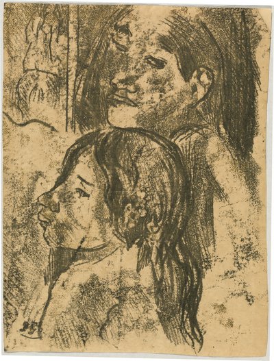 Zwei Marquesaner [recto] von Paul Gauguin