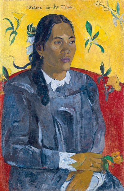 Vahine no te Tiare Frau mit einer Blume von Paul Gauguin