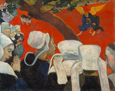Vision nach der Predigt: Jakob ringt mit dem Engel von Paul Gauguin