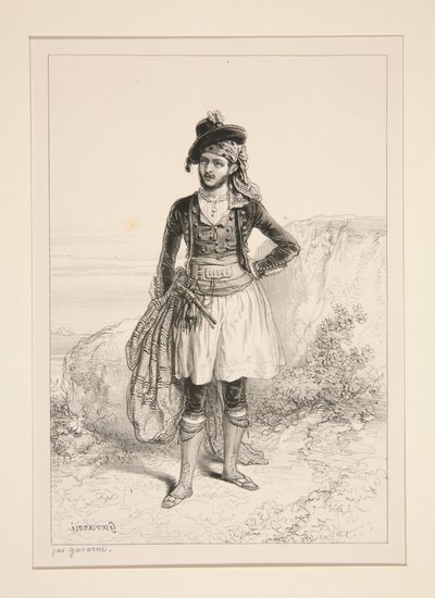 (Spanischer Schmuggler) von Paul Gavarni