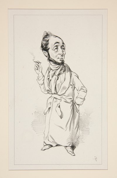 (Raucher) von Paul Gavarni