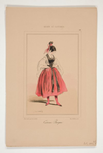 Baskische Tracht von Paul Gavarni