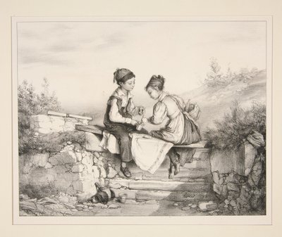 Frühstück des Jungen von Paul Gavarni