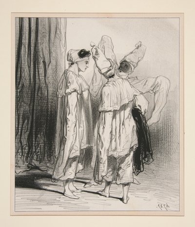 Gott! Meine Lieben, wie mein Herr und Meister ist eine Sache, die mir heute Abend völlig egal ist. von Paul Gavarni