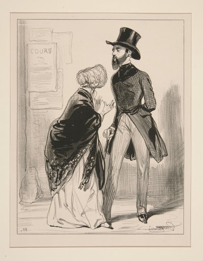 Stellen Sie sich vor, mein lieber Monsieur Constantine, dass mein Schurke wusste... von Paul Gavarni