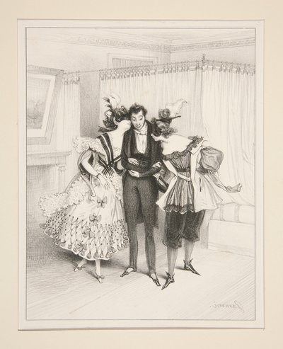Die Intrige von Paul Gavarni