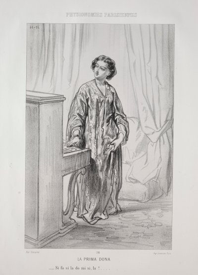 Die Prima Dona von Paul Gavarni