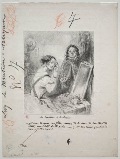 Der Mantel des Harlekin: Eh bien! Tu verra, ma fille... von Paul Gavarni