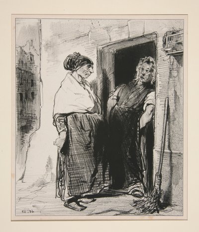 Mein Mann!...ein fertiger Hund, aber der König der Männer... von Paul Gavarni