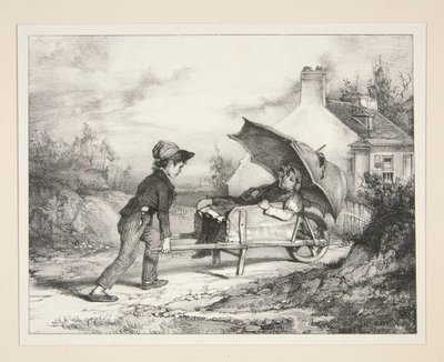 Spaziergang von Paul Gavarni