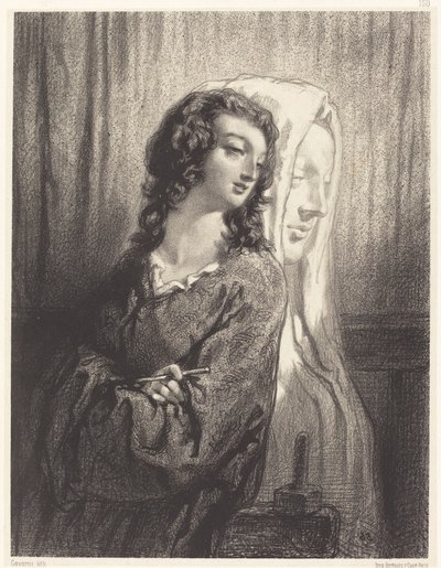 Das Modell und die Figur (Die monumentale Skulptur) von Paul Gavarni