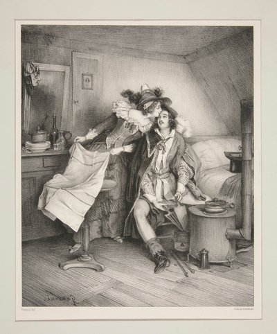 Ein Abendessen nach einem Maskenball von Paul Gavarni