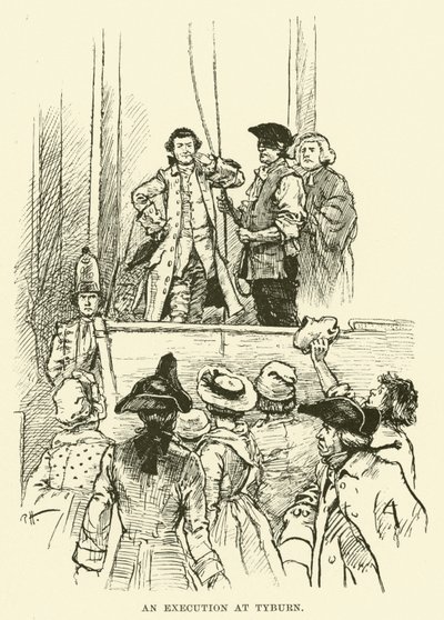 Eine Hinrichtung in Tyburn von Paul Hardy