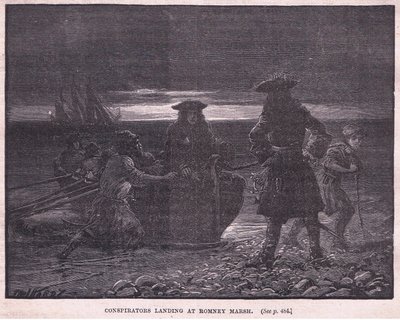 Verschwörer landen in Romney Marsh AD 1696 von Paul Hardy
